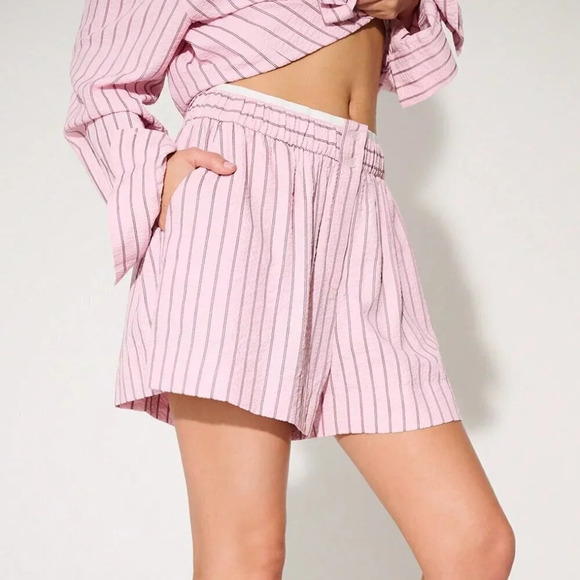 Pink Casual Women's Westfade Striped Soft Touch Boxer Shorts - Picture 5 of 5